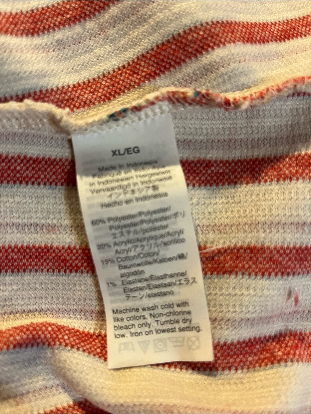 Madewell Boucle Stripe Cross Back Textured Knit Tank Top Size XL - Picture 9 of 10
